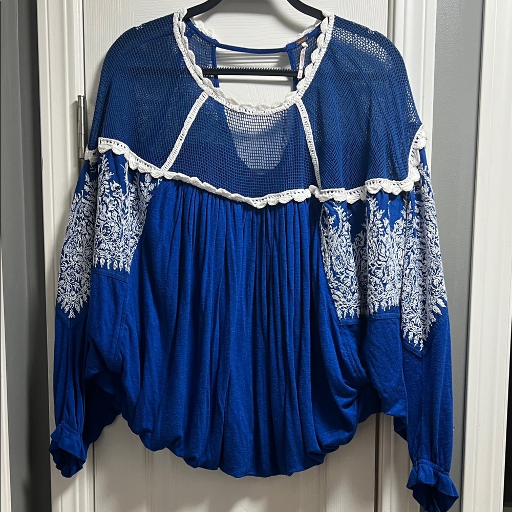 Free People blue top size medium